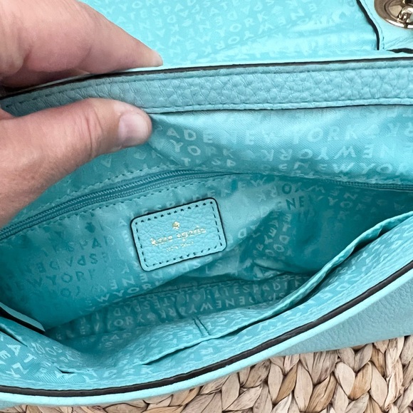 Kate Spade light blue chain strap crossbody shoulder Cynthia purse - Picture 10 of 13
